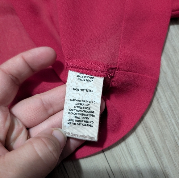NWT‎ Soft Surroundings XL Cati Topper, Cherise Pink, Dolman Sleeve Cropped Shrug - Picture 4 of 4